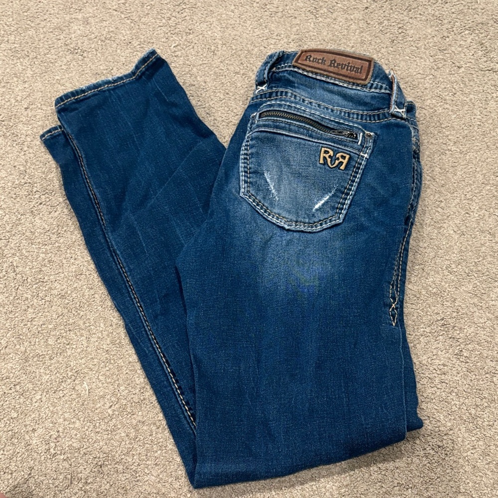 Rock Revival Women's Dark Blue Skinny Jeans